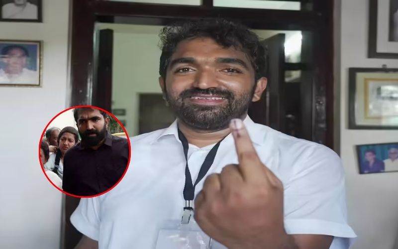 کیرالہ انتخابات: چنڈی اومین کا سیاہ لباس میں علامتی احتجاج، پوتھوپلی میں ووٹ کاسٹ